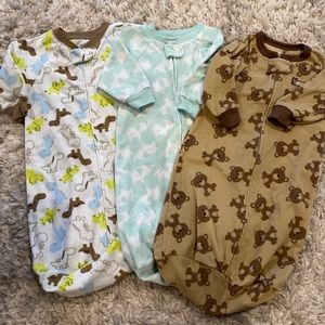 Carters fleece sleeper sack bundle 0-9m